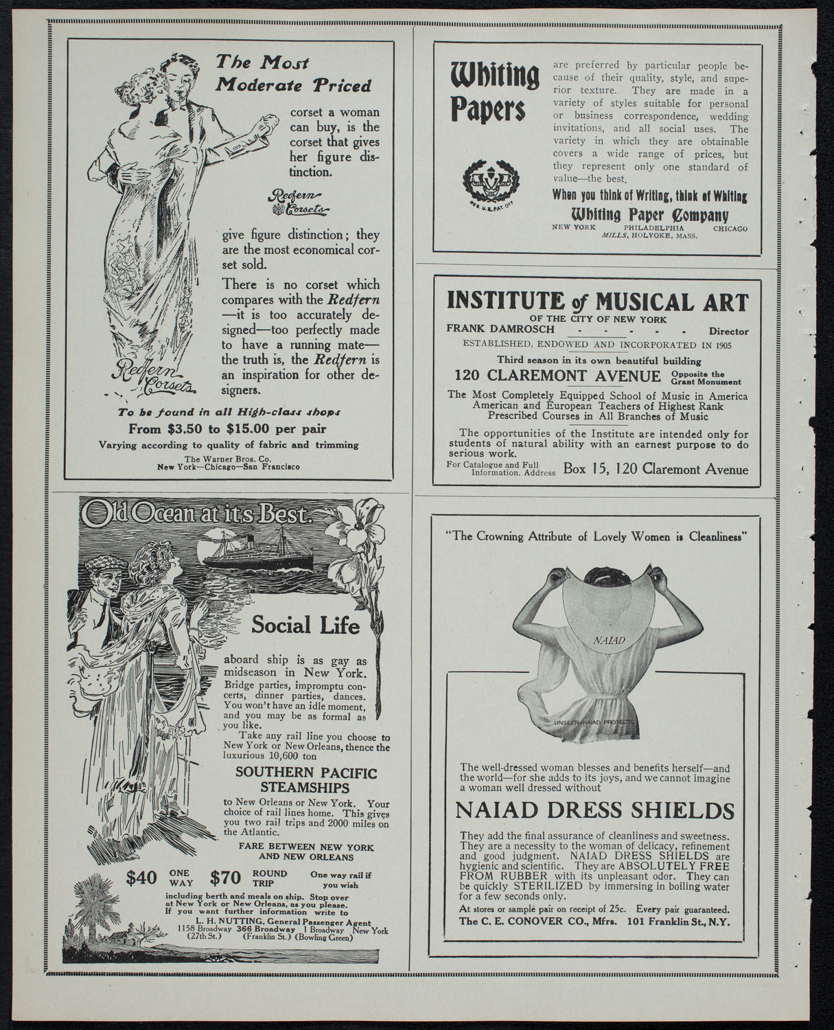 Lillian Nordica, Soprano, April 23, 1913, program page 2
