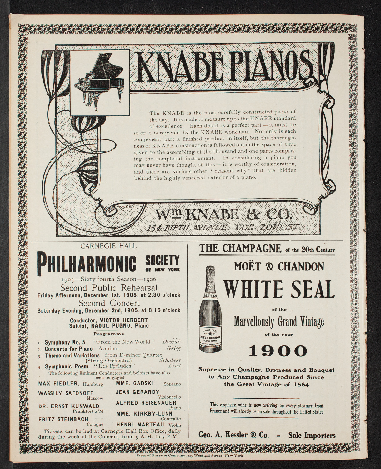 Symphony Concert for Young People, November 25, 1905, program page 12