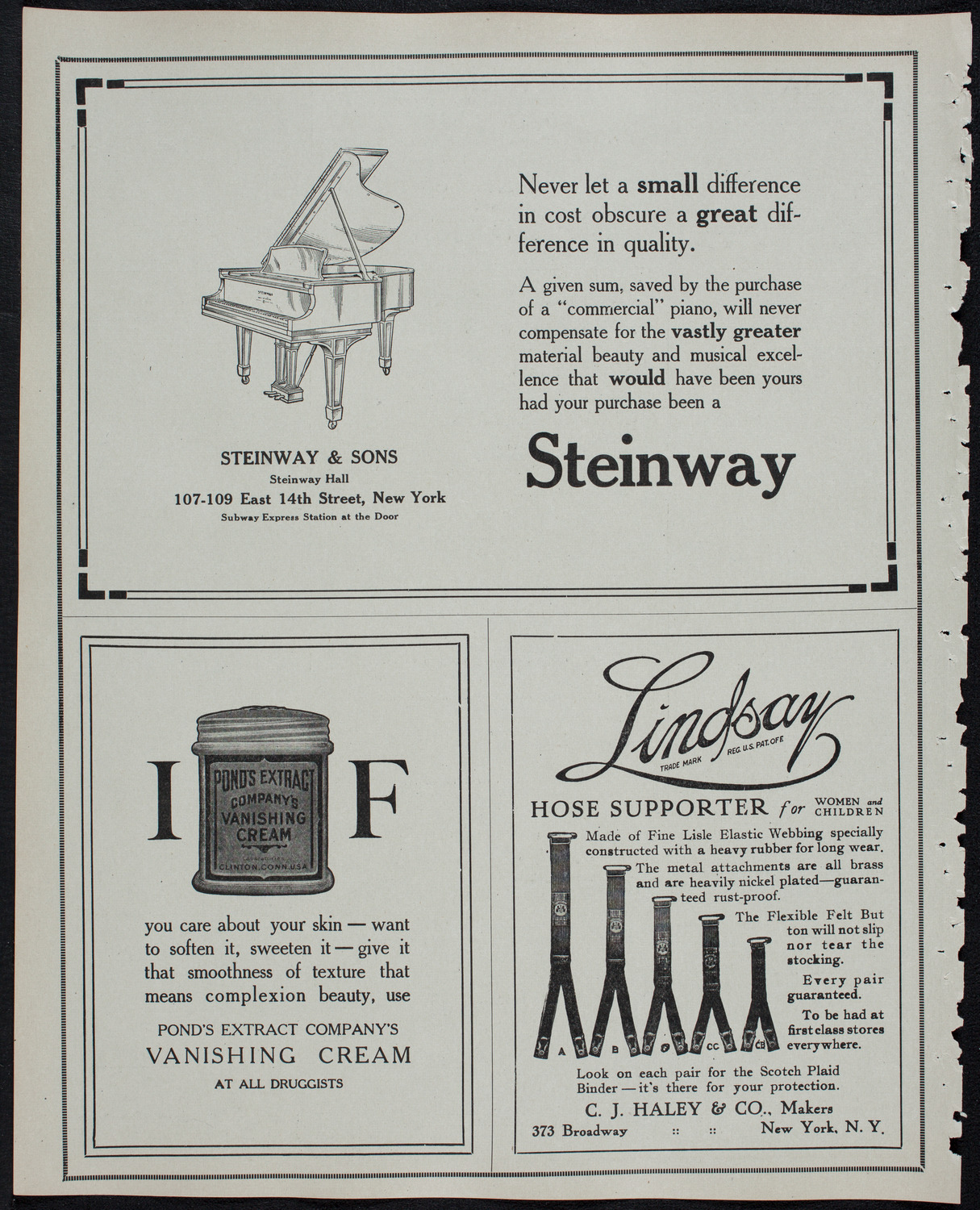 Boston Symphony Orchestra, February 20, 1913, program page 4