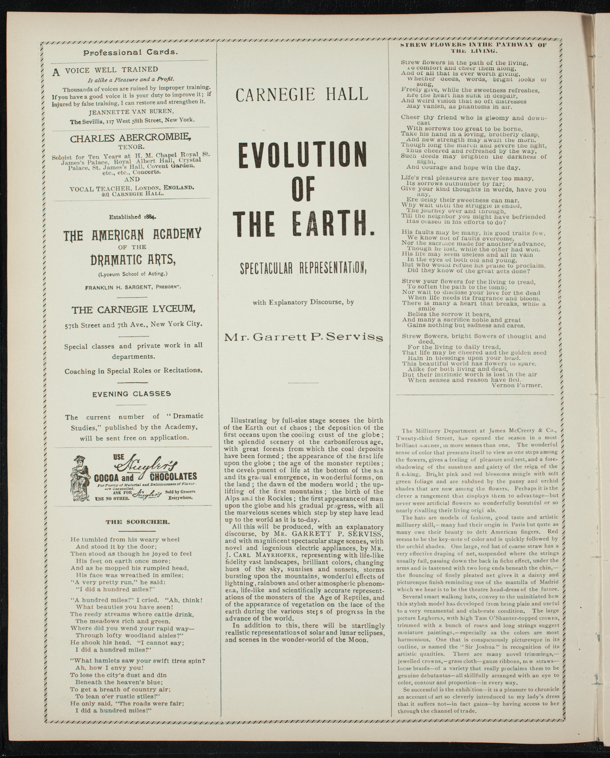New York Philharmonic, April 9, 1897, program page 2