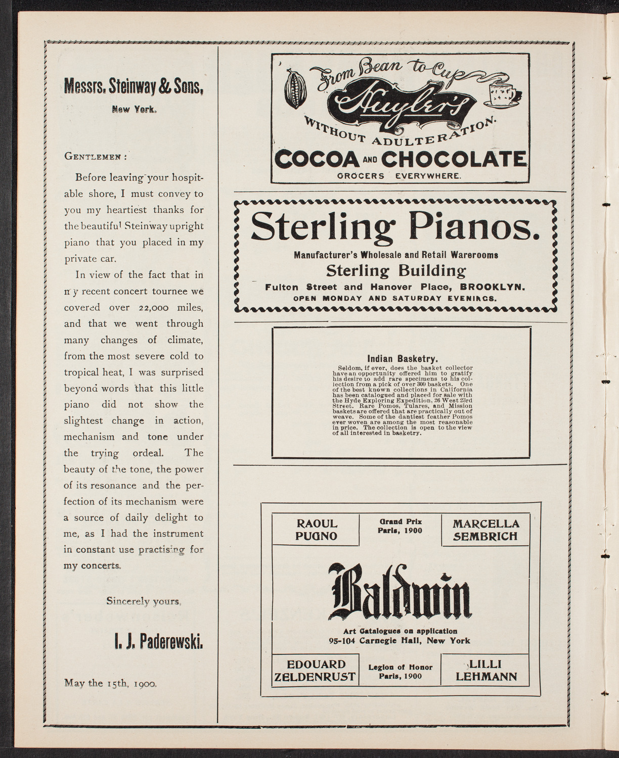 New York Banks Glee Club, April 14, 1903, program page 4