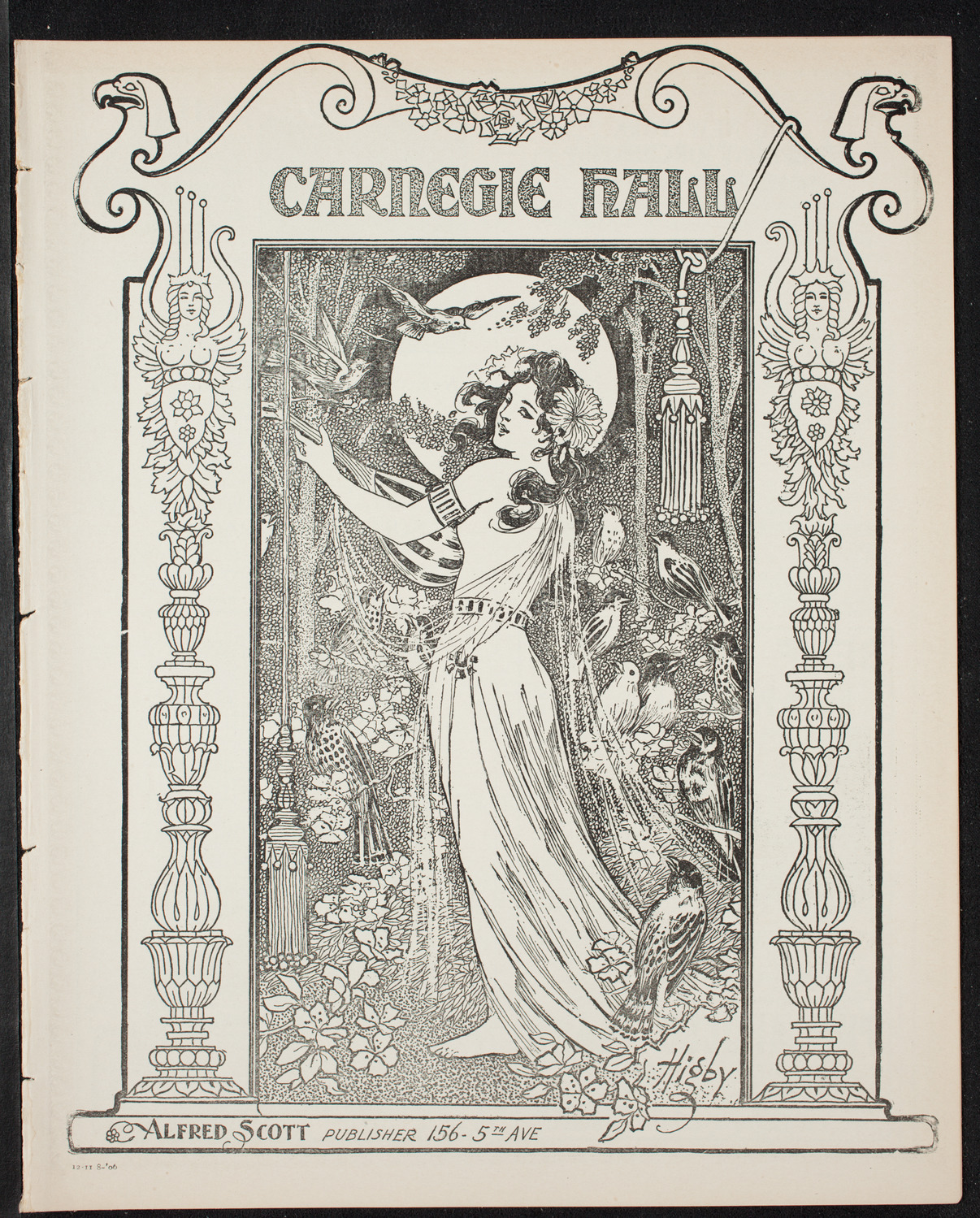 Boston Symphony Orchestra, November 8, 1906, program page 1