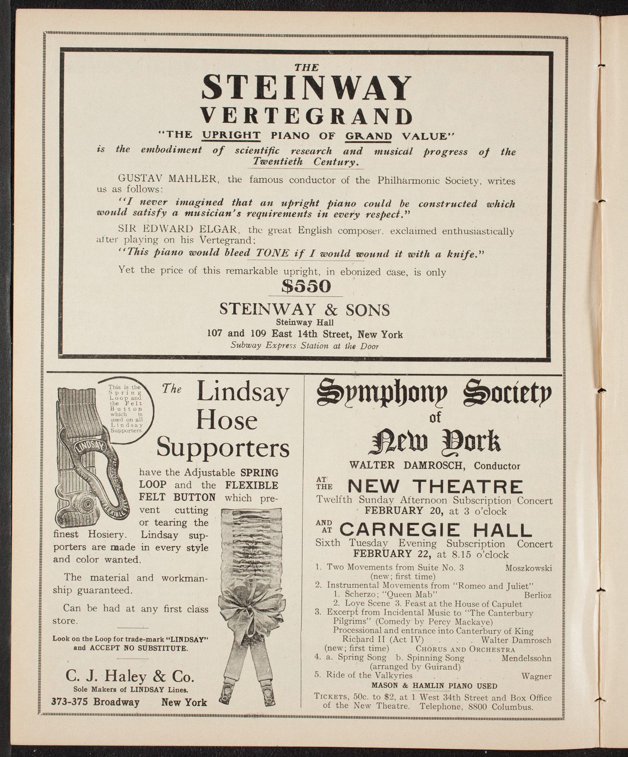 Burton Holmes Travelogue: Norway, February 13, 1910, program page 4