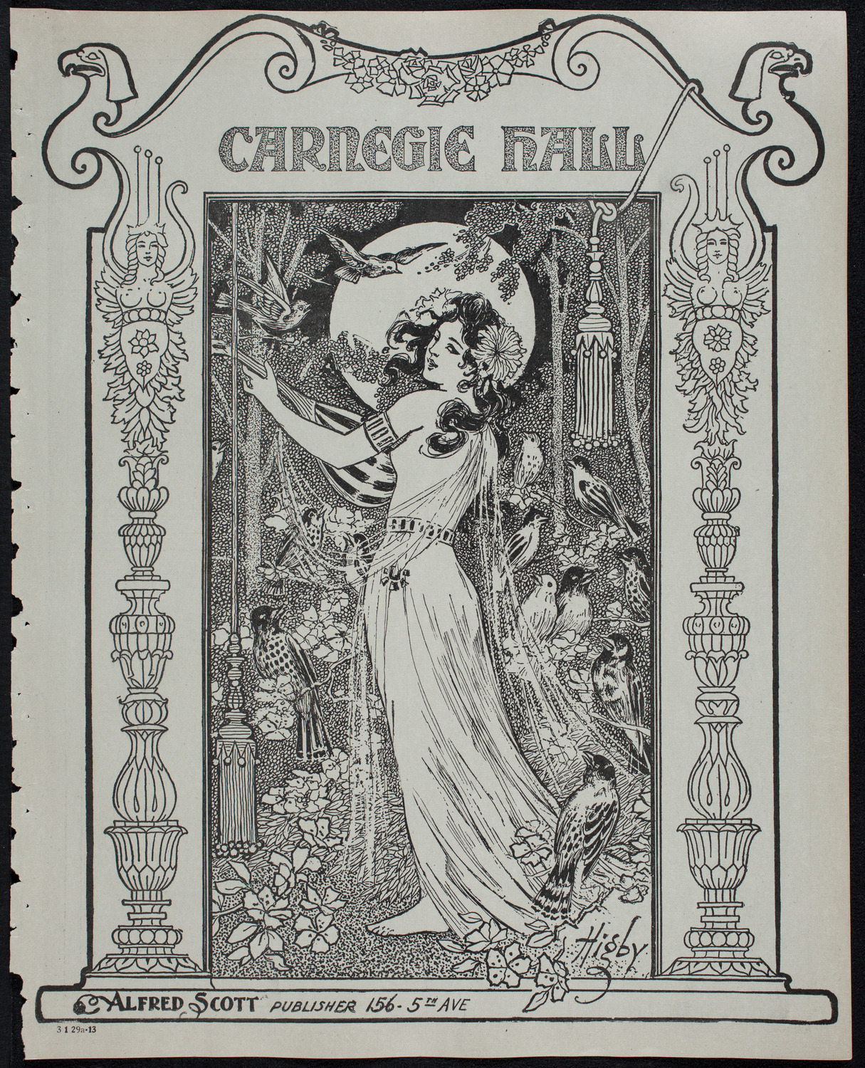 Motion Picture Lecture by Col. Charles J. "Buffalo" Jones, January 29, 1913, program page 1