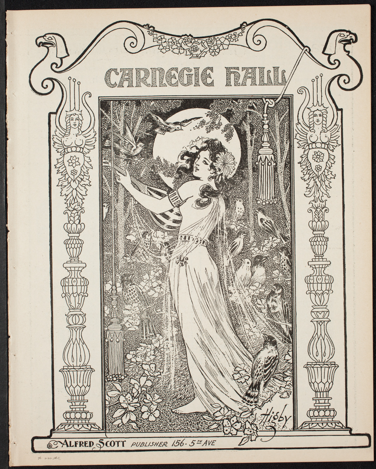 New York Philharmonic, February 10, 1906, program page 1