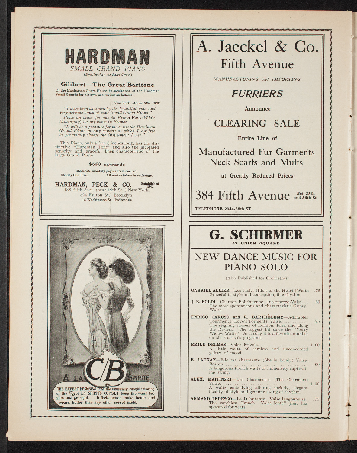 New York Symphony Orchestra: Mendelssohn Centennial Festival, January 31, 1909, program page 8