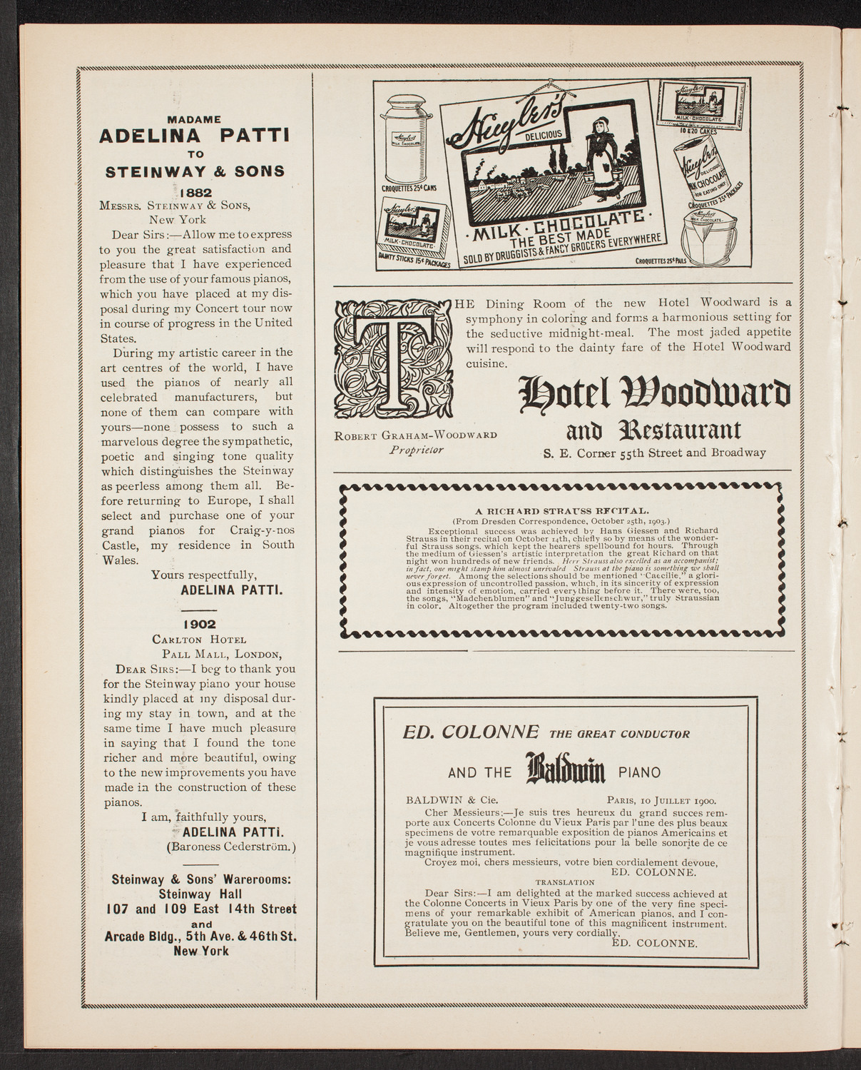 New York Symphony Orchestra, November 29, 1903, program page 4
