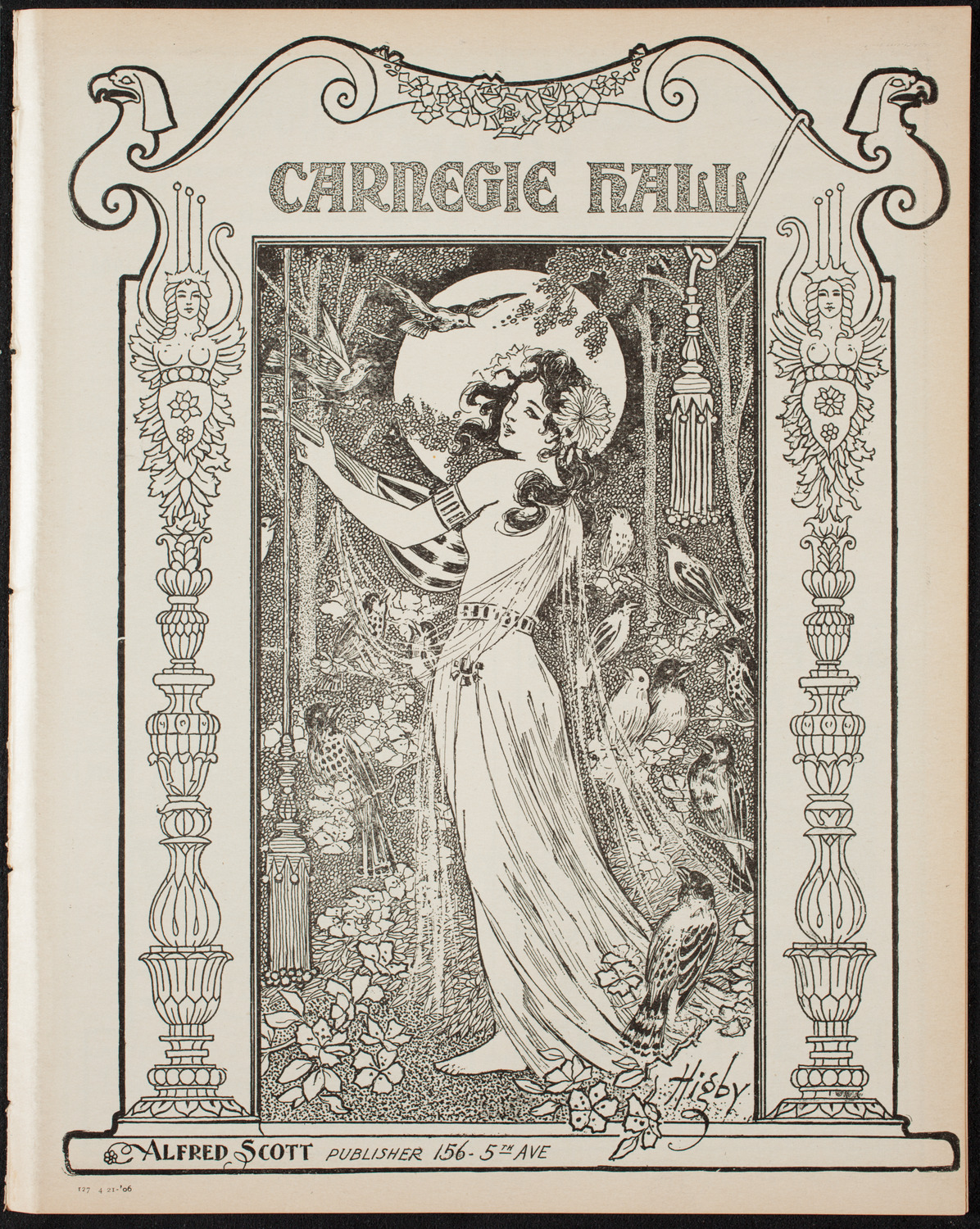 People's Symphony Concert, April 21, 1906, program page 1