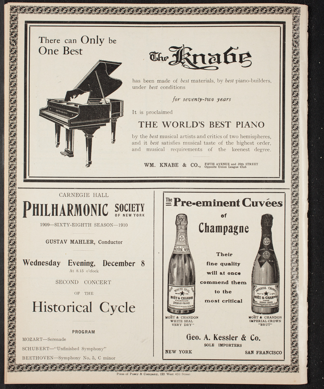 Elmendorf Lecture: At the Gates of the East, December 6, 1909, program page 12