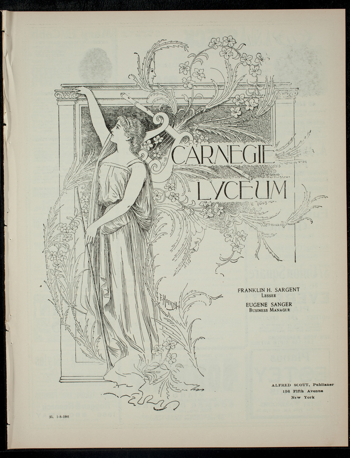 The Children's Theatre, January 8, 1901, program page 1