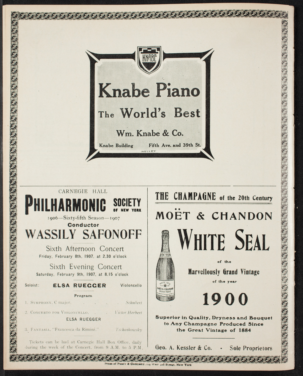 People's Symphony Concert, February 1, 1907, program page 12