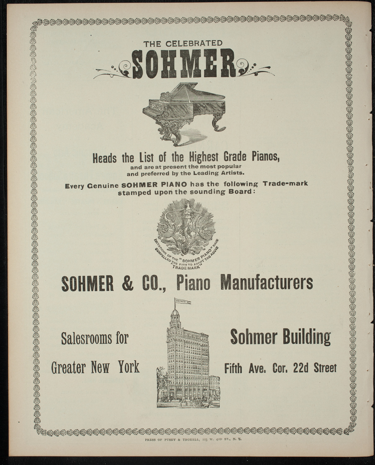 Amateur Comedy Club, February 10, 1899, program page 8