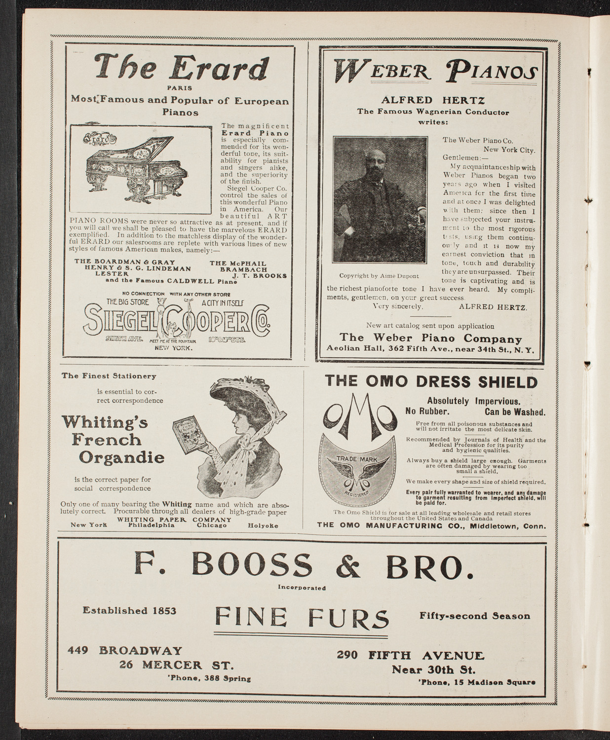 New York Philharmonic, March 3, 1905, program page 6