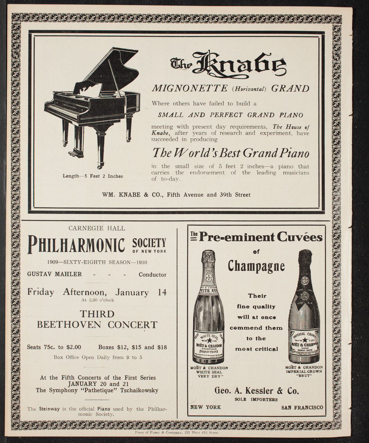Song Recital by Liza Lehmann, Composer and Pianist, January 8, 1910, program page 12