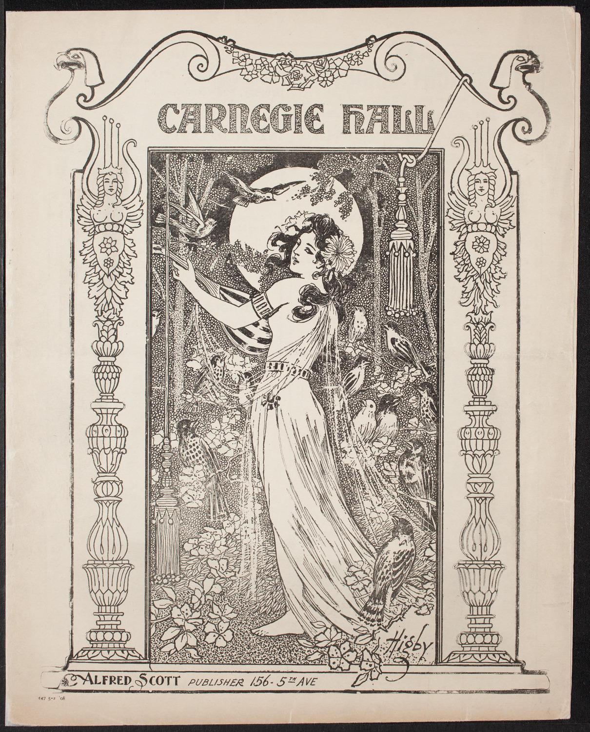 Marcella Sembrich, Soprano, Ignacy Jan Paderewski, Piano, and Timothy Adamowski, Violin, May 2, 1908, program page 1