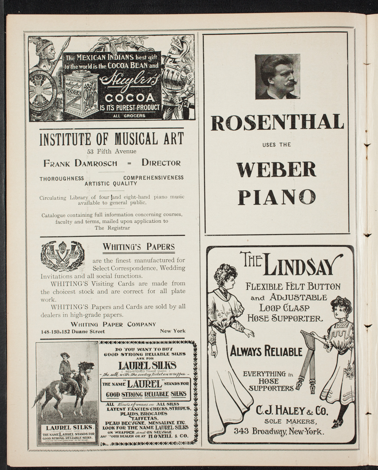 Elmendorf Lecture: Quaint Holland, November 11, 1906, program page 6