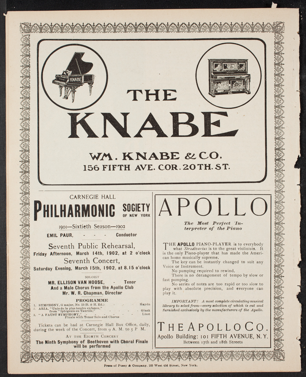 Hampton Negro and Indian Folk Lore Concert, March 7, 1902, program page 10