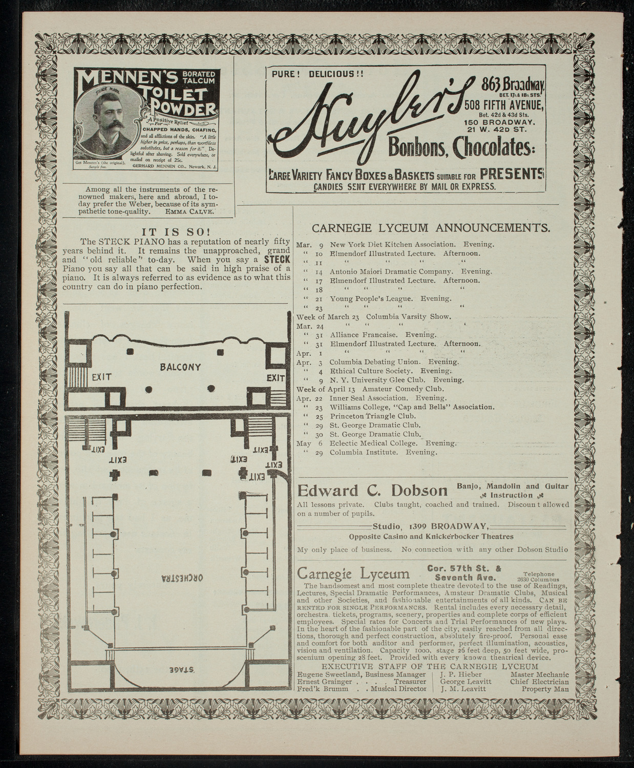 Benefit: New York Diet Kitchen Association (Academy Stock Company: American Academy of Dramatic Arts/Empire Theatre Dramatic School), March 9, 1903, program page 4