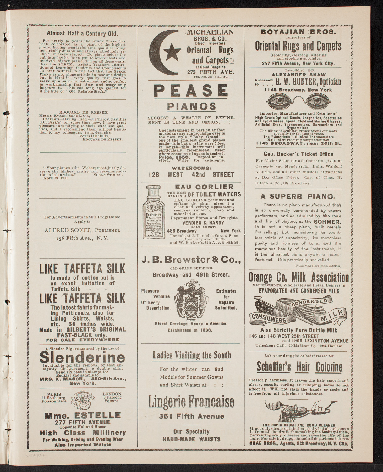 New York Festival Chorus and Orchestra, May 25, 1902, program page 3