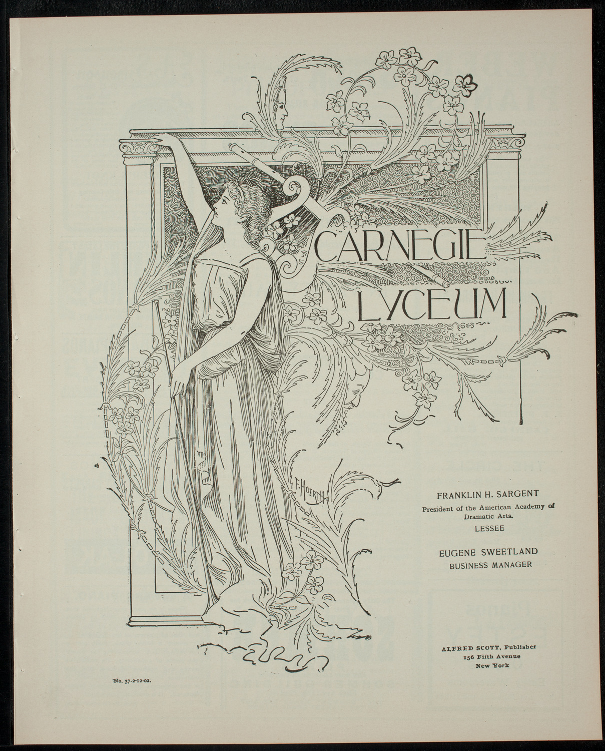 Columbia University Varsity Show, February 12, 1902, program page 1