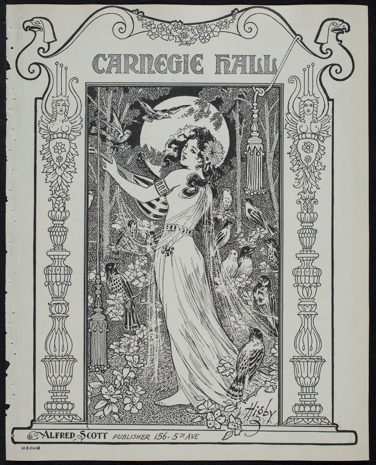 Boston Symphony Orchestra, March 20, 1913, program page 1