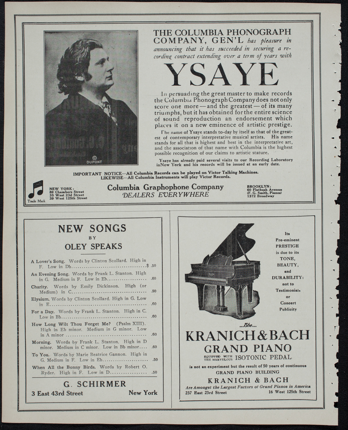 Boston Symphony Orchestra, February 20, 1913, program page 6
