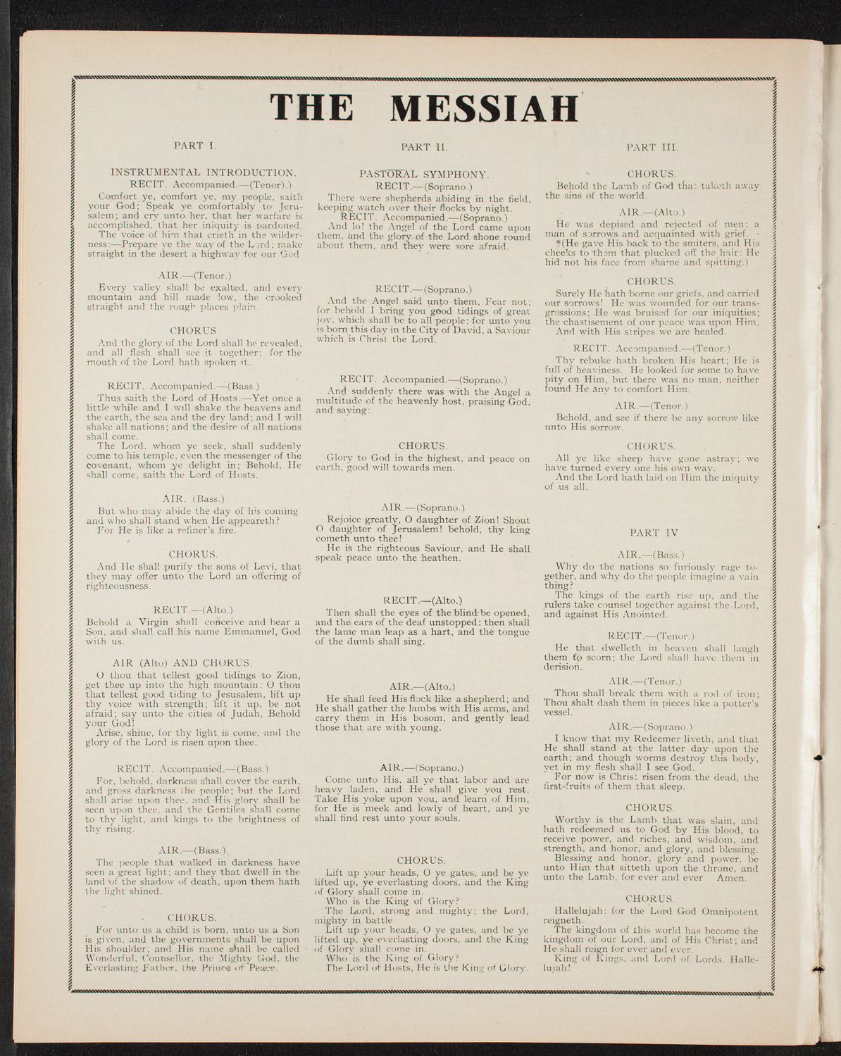 New York Festival Chorus and Orchestra, December 20, 1908, program page 10