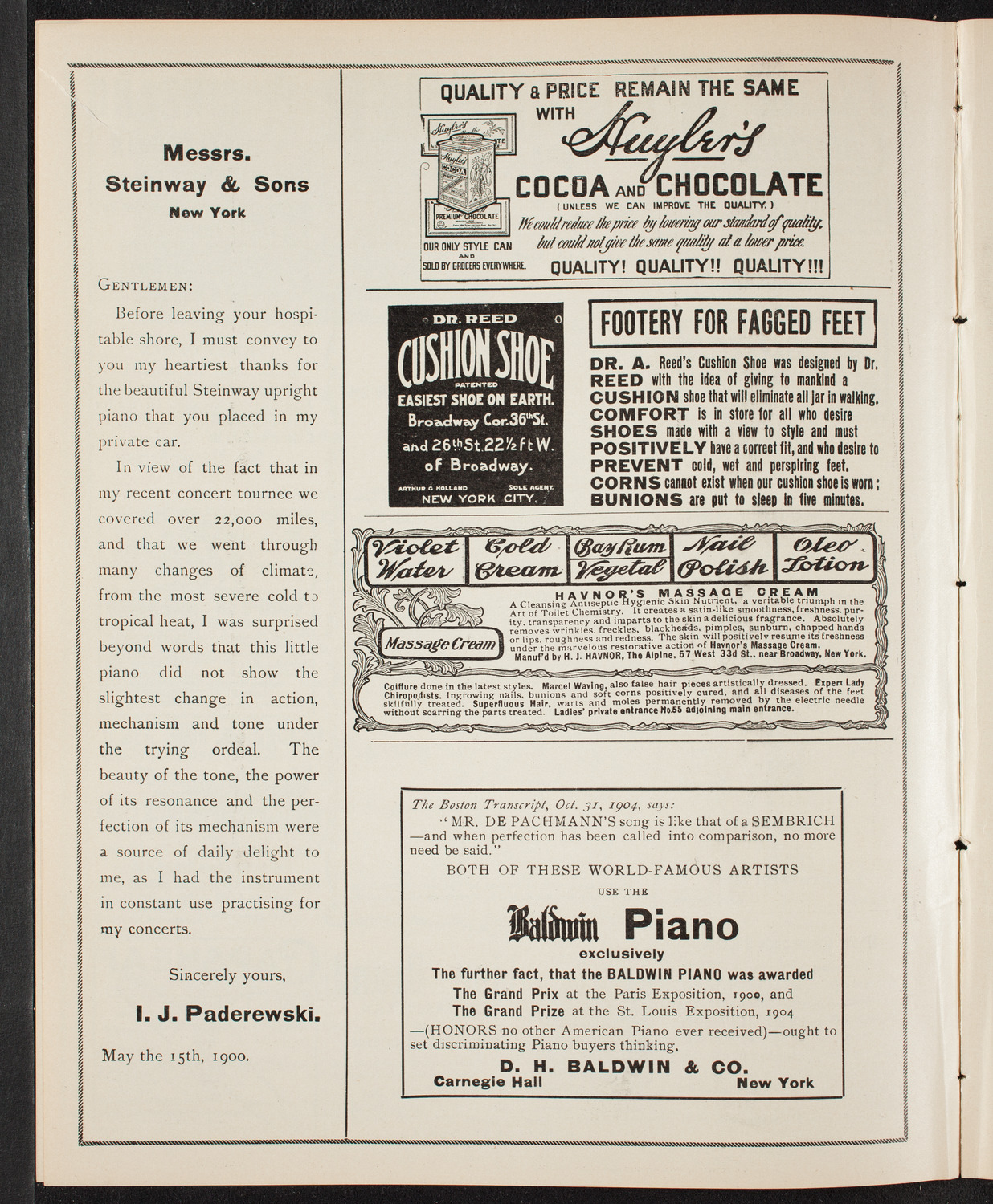 Symphony Concert for Young People, February 25, 1905, program page 4