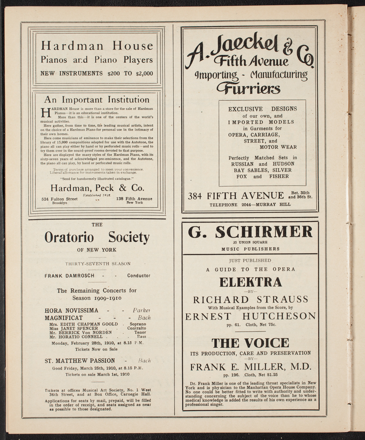 Burton Holmes Travelogue: Paris, February 7, 1910, program page 8