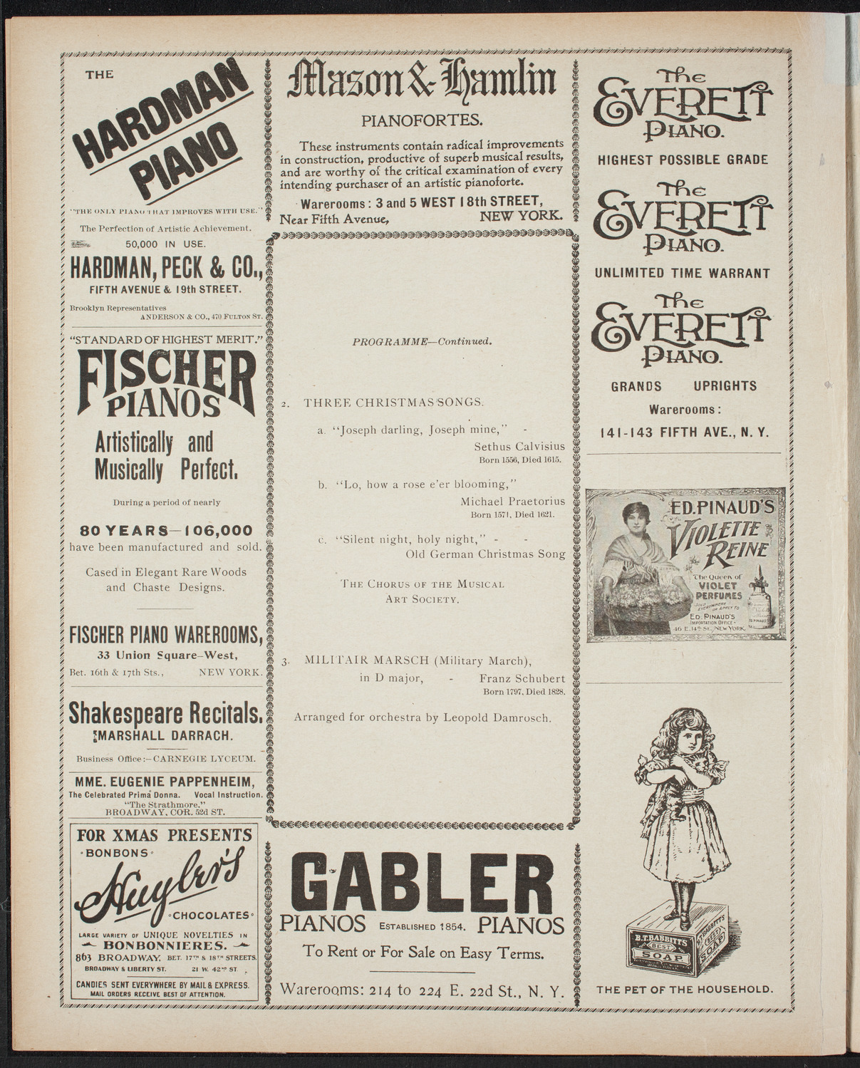 Symphony Concert for Young People, December 17, 1898, program page 6