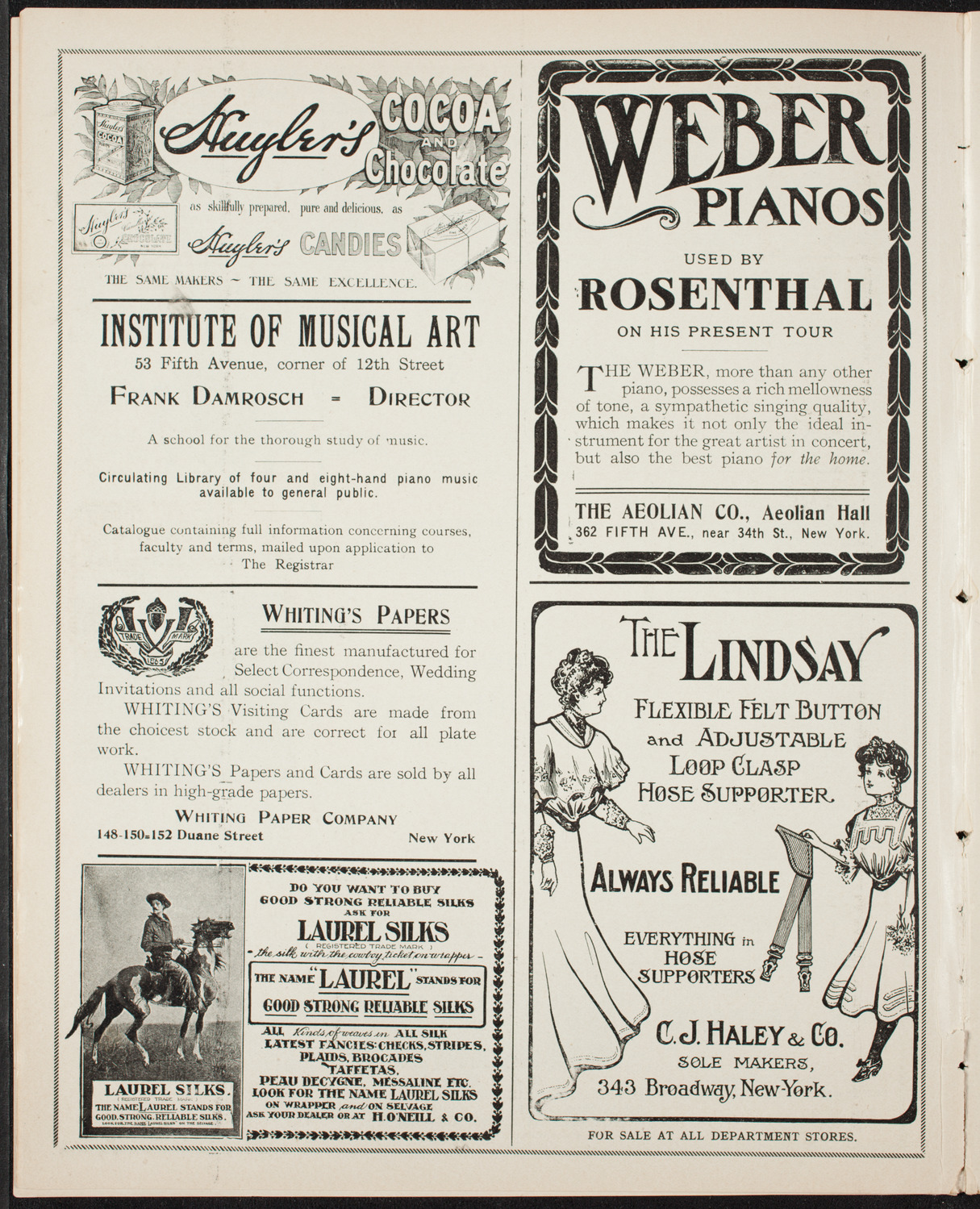 Oratorio Society of New York, December 27, 1906, program page 6