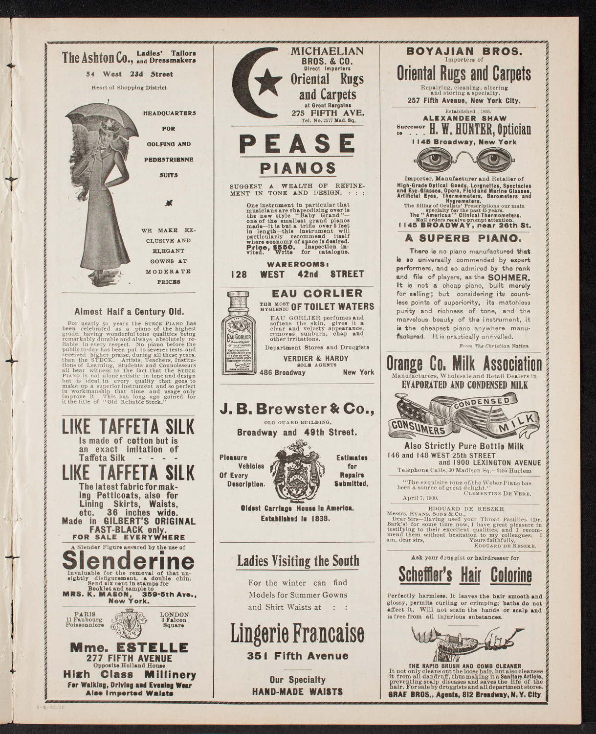 New York City Teachers' Association Concert, March 8, 1902, program page 3