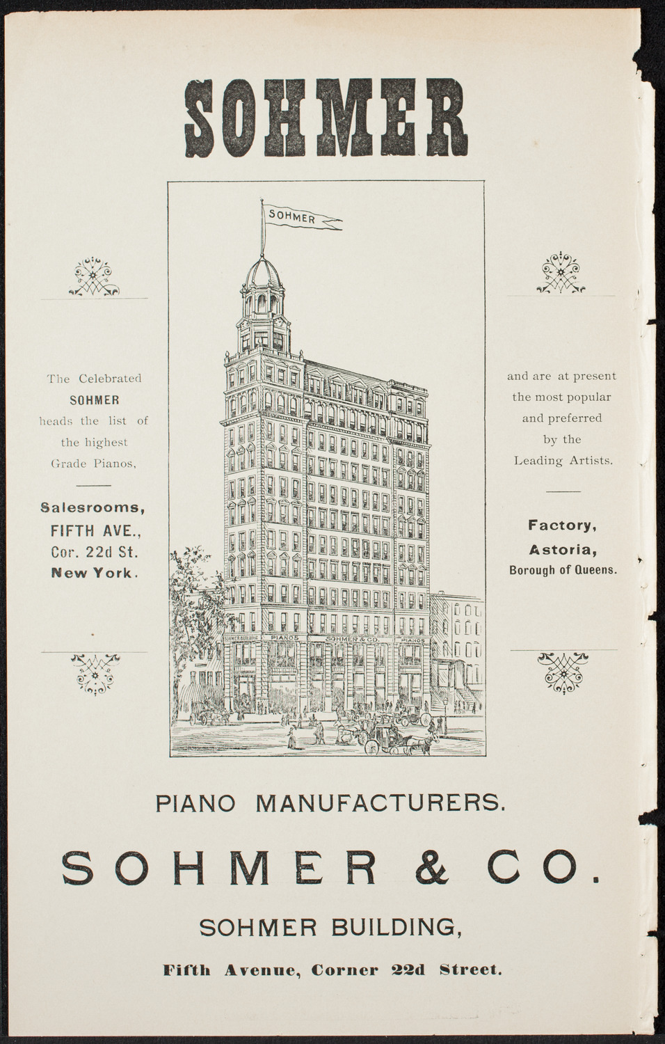 Students of the National Institute of Music, February 8, 1900, program page 2