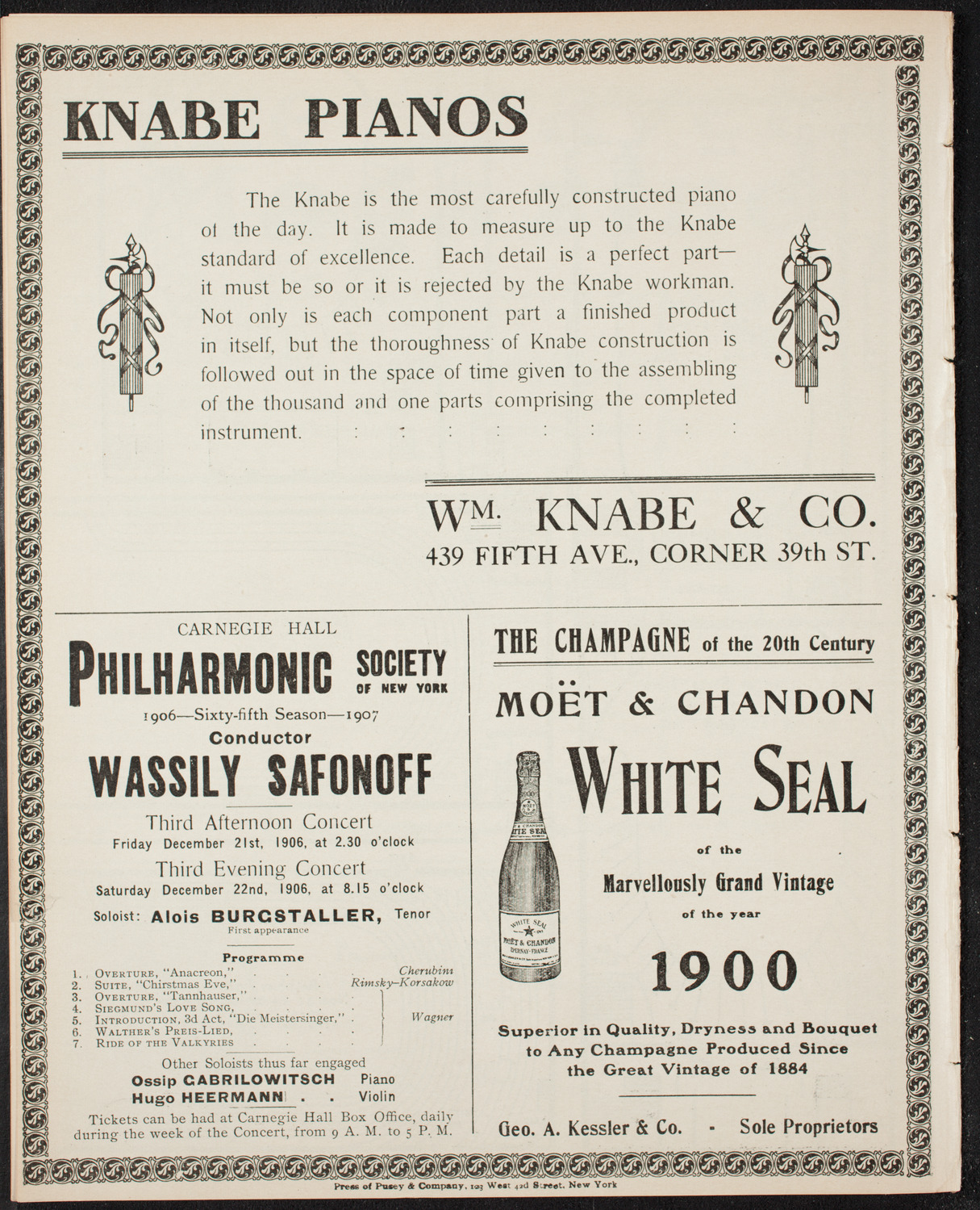 Elmendorf Lecture: Southern Italy, December 9, 1906, program page 12