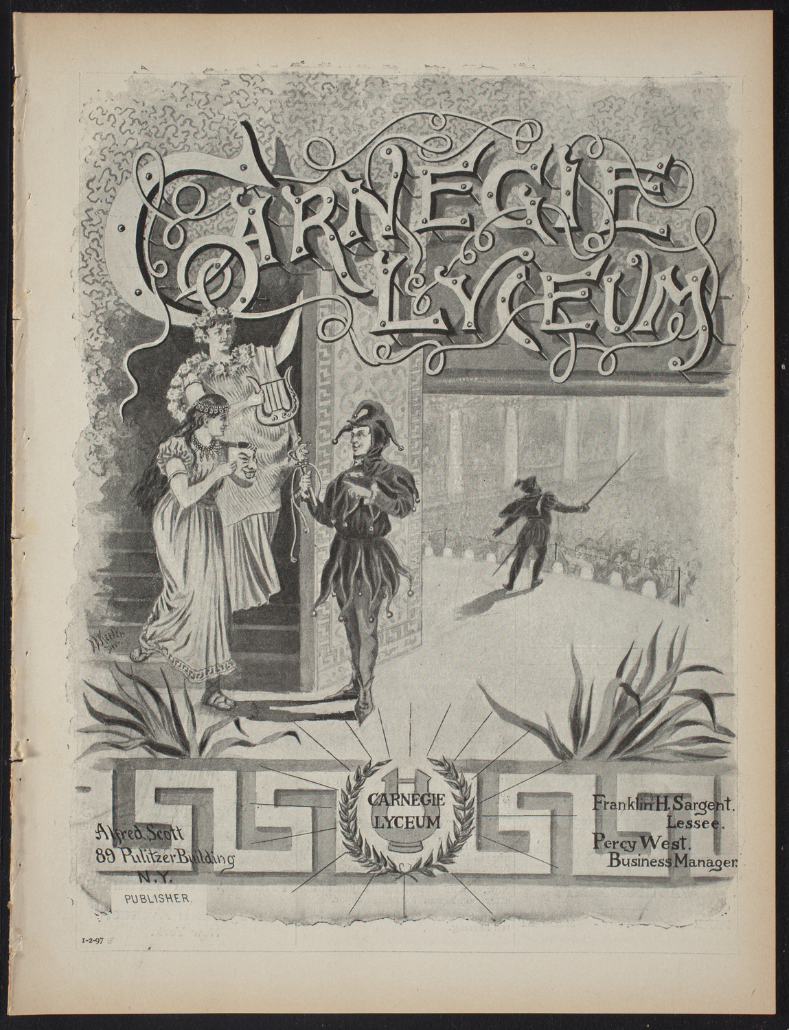 Smith College Class of 1895: "A Midsummer Night's Dream", January 2, 1897, program page 1