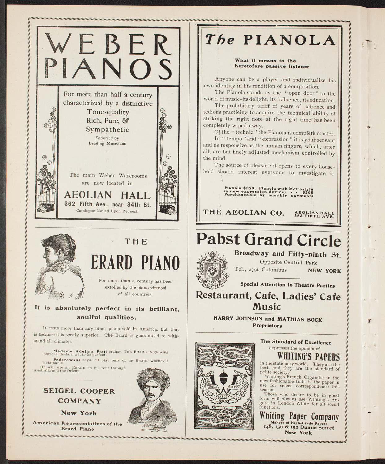 New York Banks' Glee Club, February 11, 1904, program page 6
