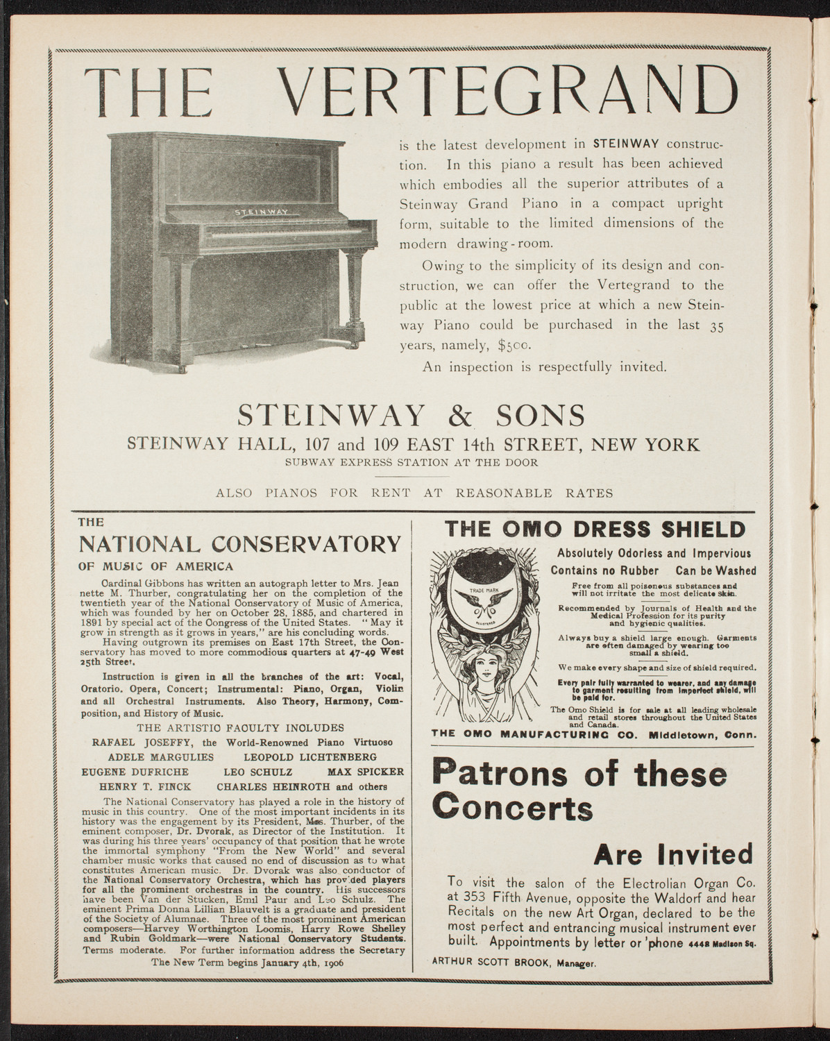 People's Choral Union of New York, April 16, 1906, program page 4