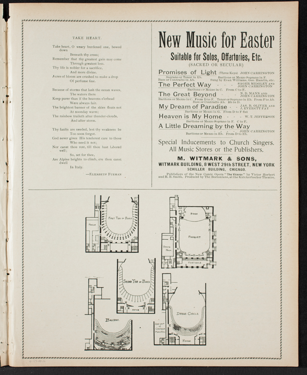 Choral Concert by H.R. Humphries, May 23, 1900, program page 3