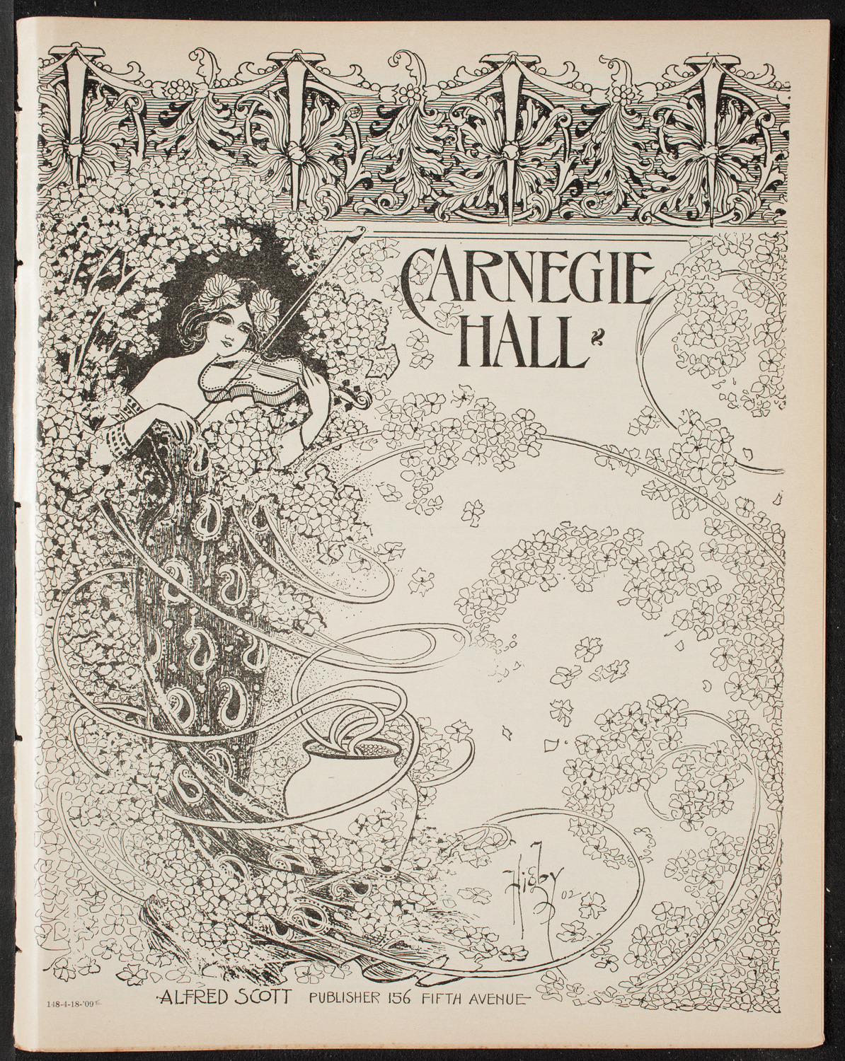 Gaelic Society: Feis Ceoil Agus Seanachas, April 18, 1909, program page 1