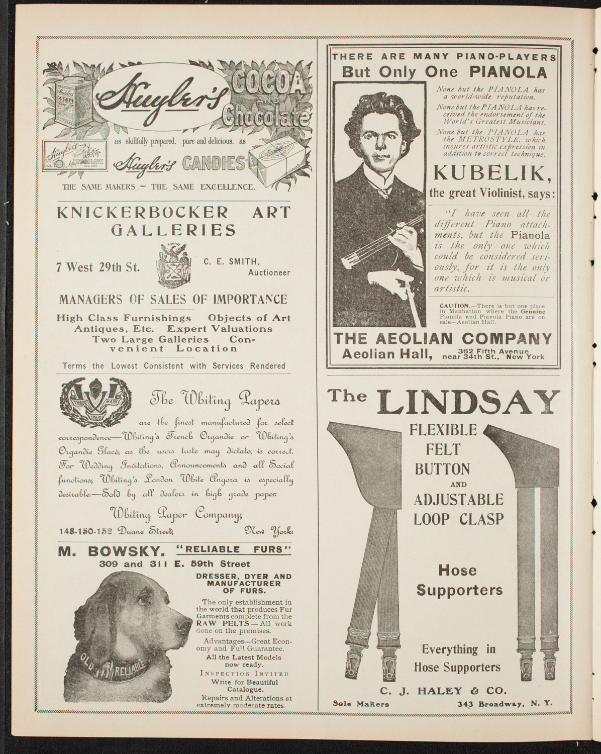 Marcella Sembrich, Soprano, May 8, 1906, program page 6