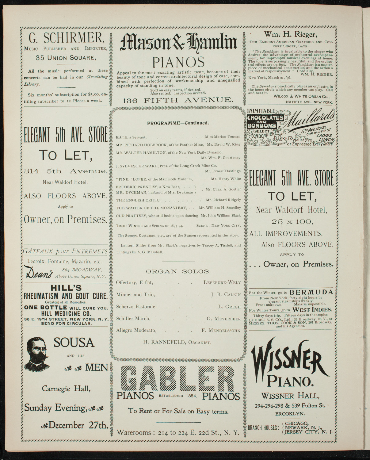 Lantern Slides: Miss Jerry (A picture-play in 3 acts), December 10, 1896, program page 6
