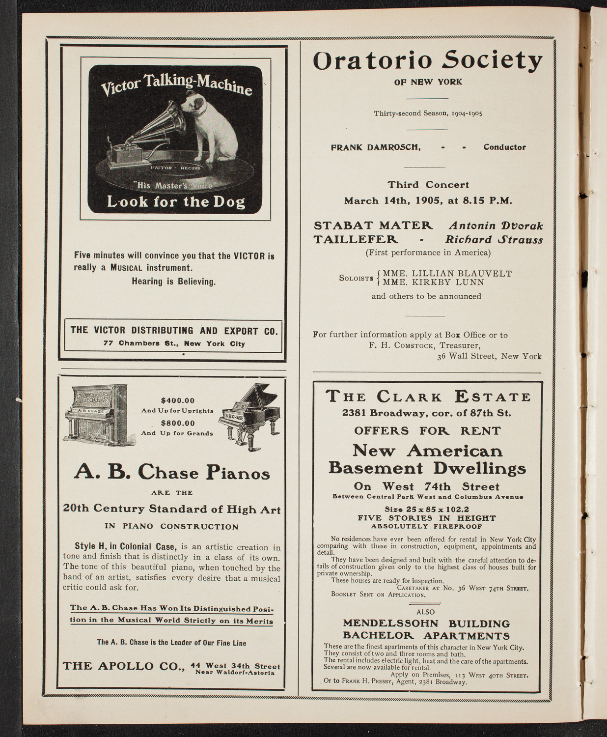 Symphony Concert for Young People, February 4, 1905, program page 2