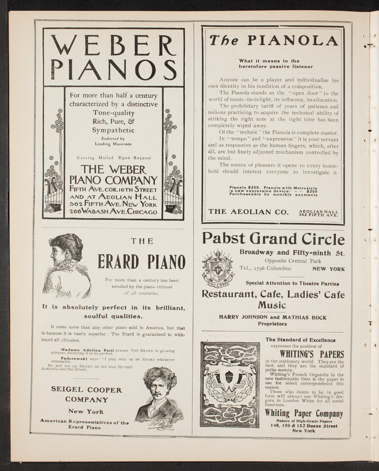 New York Symphony Orchestra, January 24, 1904, program page 6