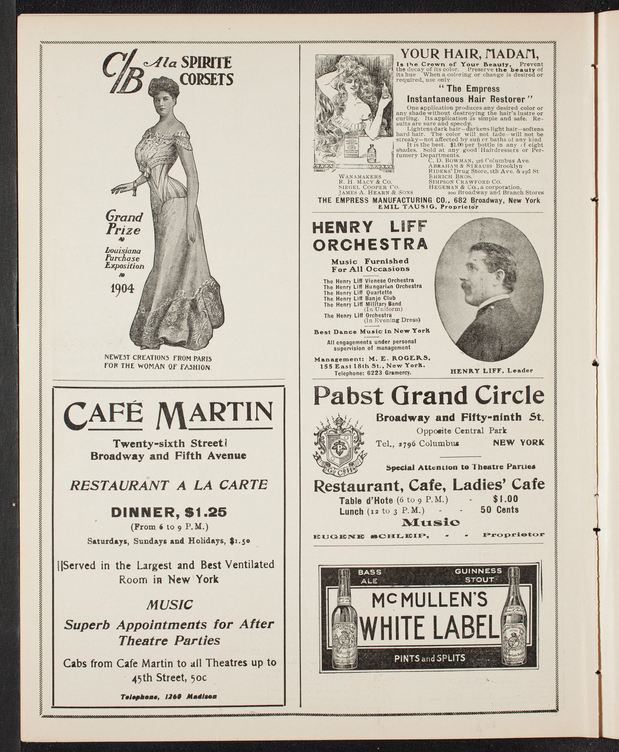 Musical Art Society of New York, March 9, 1905, program page 8