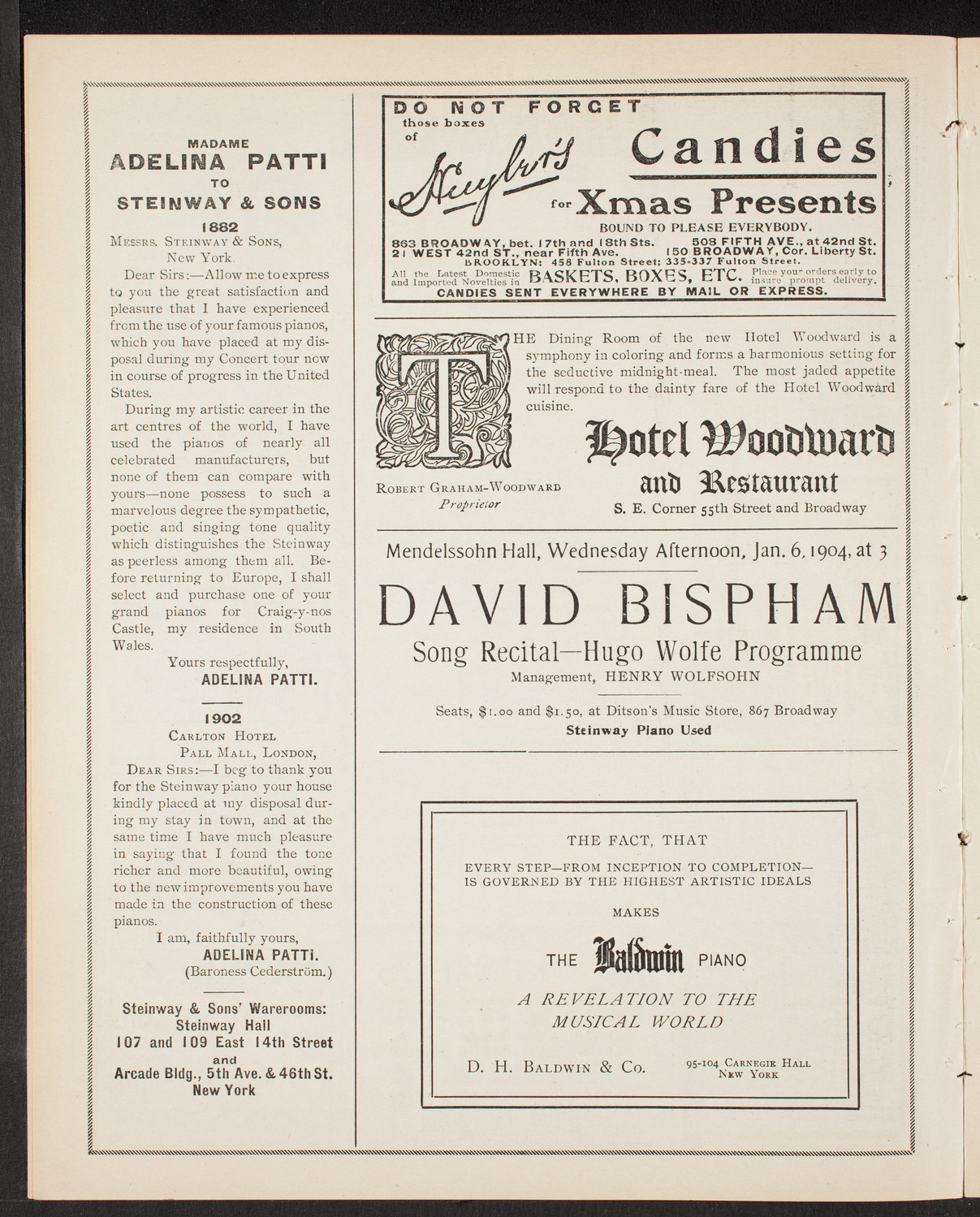 Musical Art Society of New York, December 17, 1903, program page 4