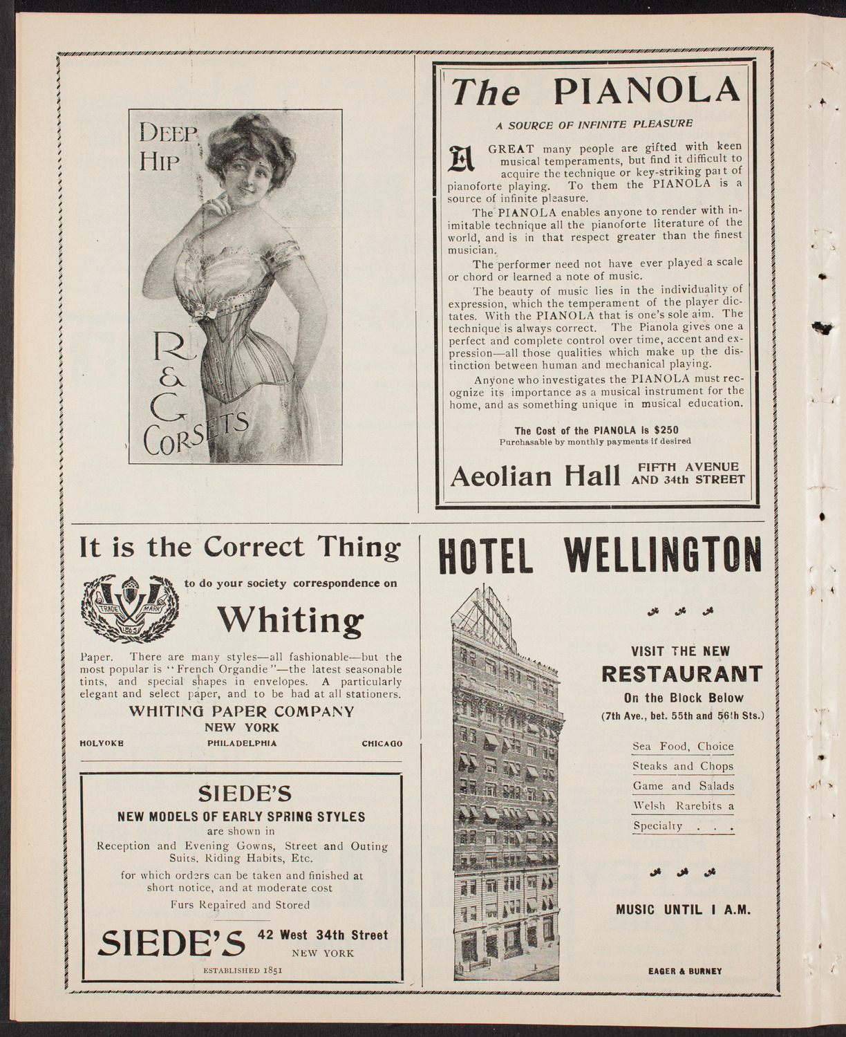 Meeting: YMCA/ Mass Meeting for Men, February 15, 1903, program page 6