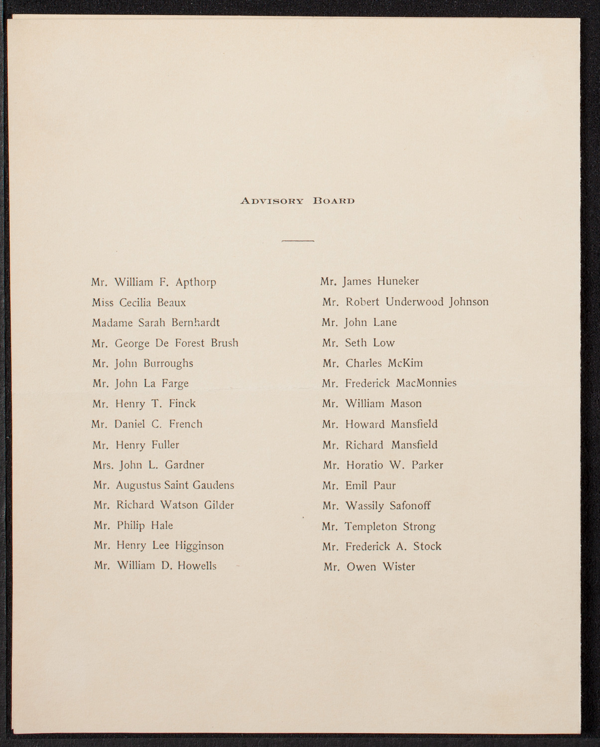 MacDowell Club of New York City, April 9, 1906, program page 4