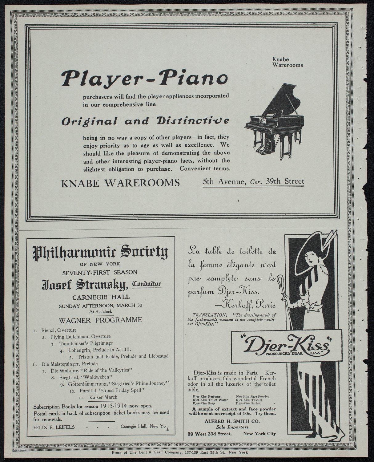 New York Banks' Glee Club, March 29, 1913, program page 12