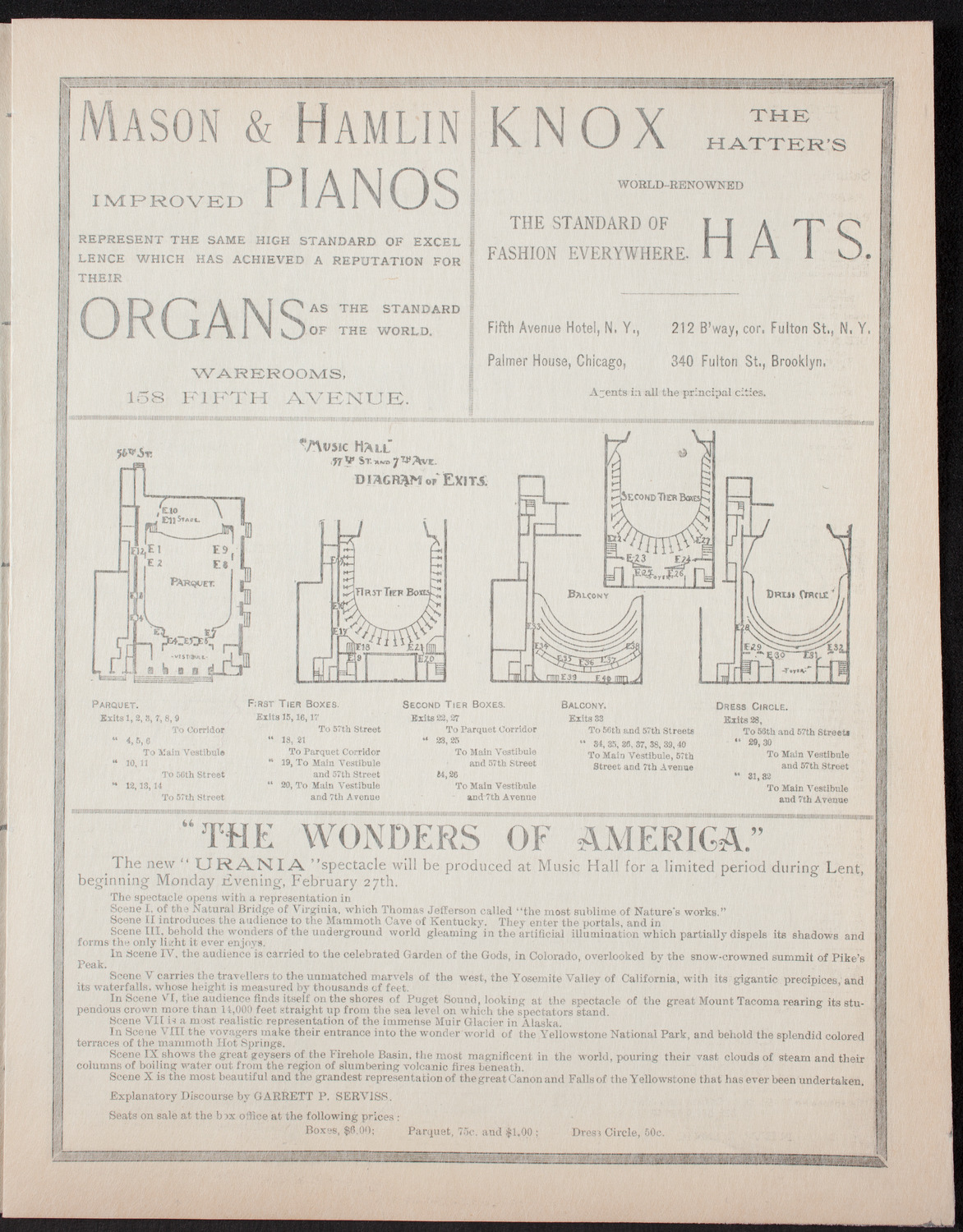 Ignacy Jan Paderewski, Piano, February 25, 1893, program page 3