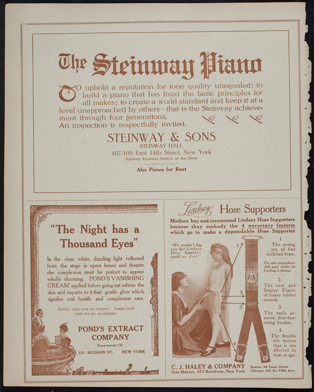 Elmendorf Lecture: Ceylon and the Sinhalese, October 26, 1913, program page 4